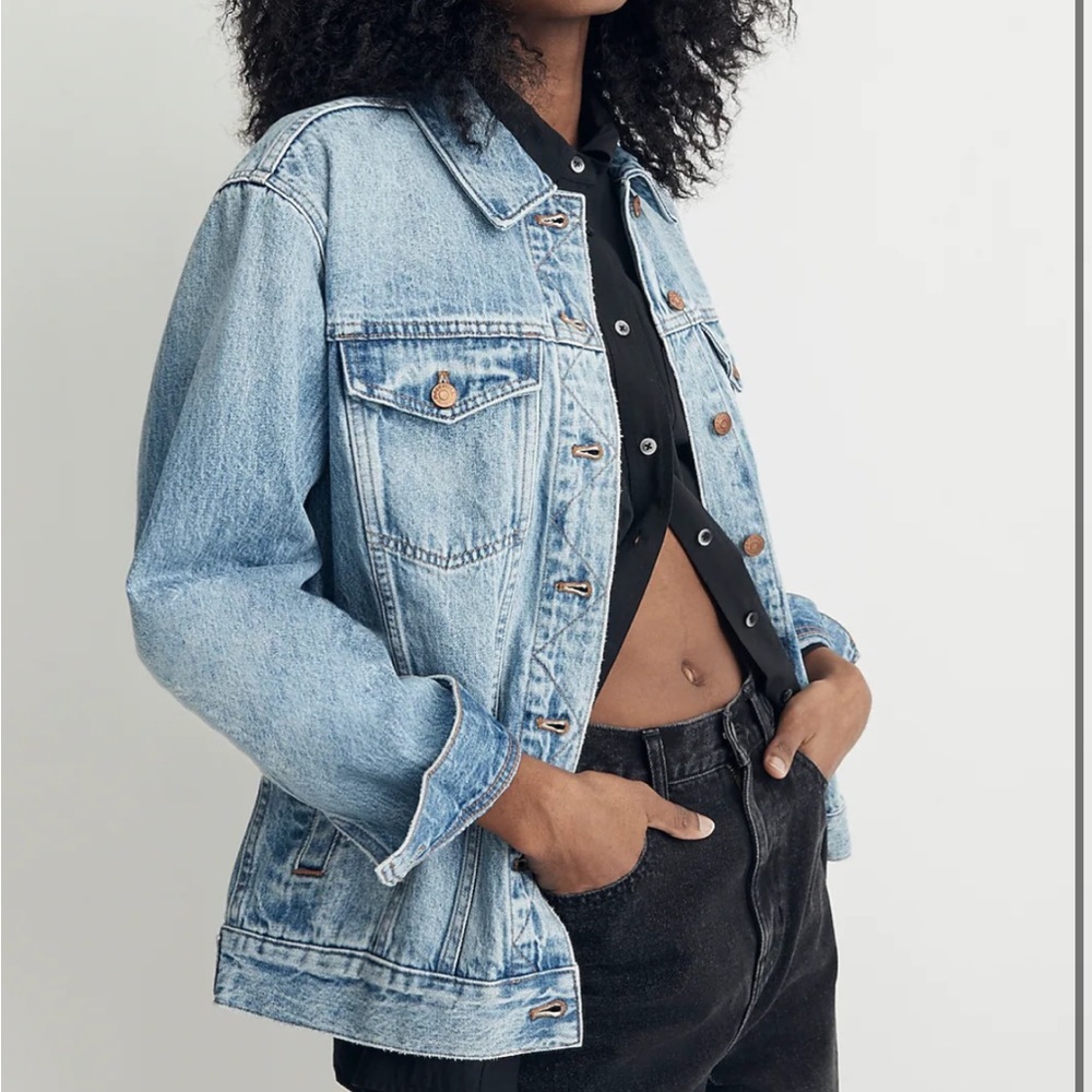 Madewell Oversized Trucker Jean Jacket size S